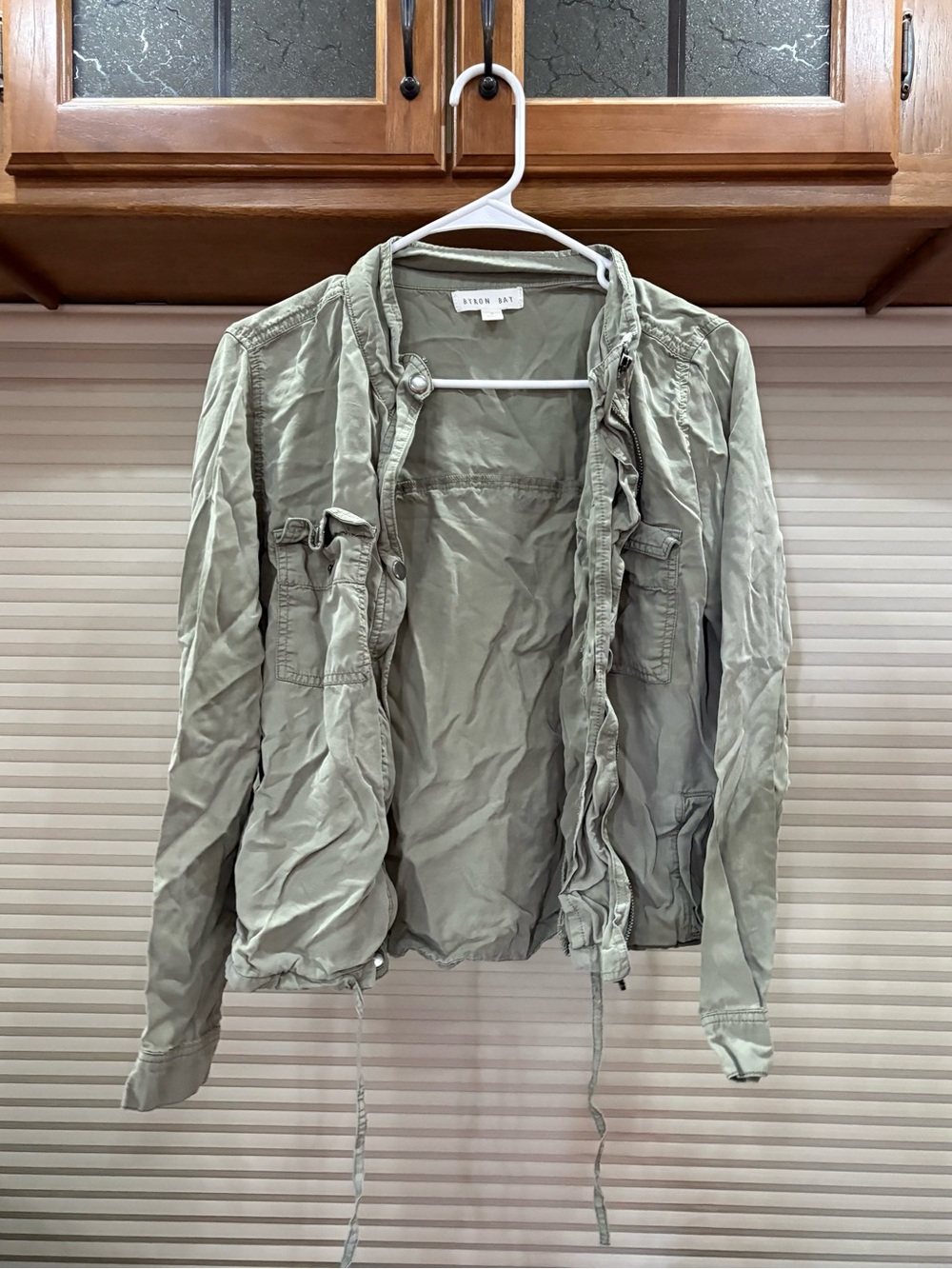 Casual Utility Jacket in Olive Green by Hudson Baby